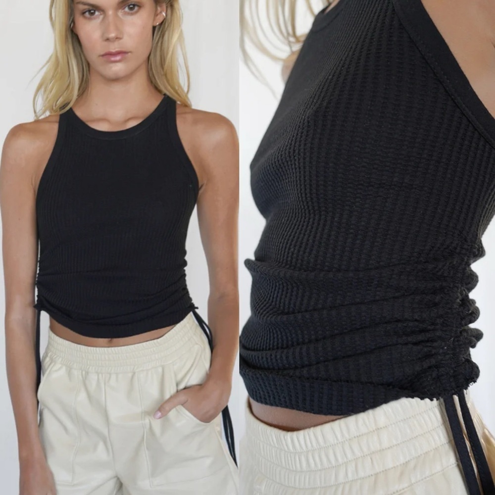 The Range ruched sides drawstring  tank